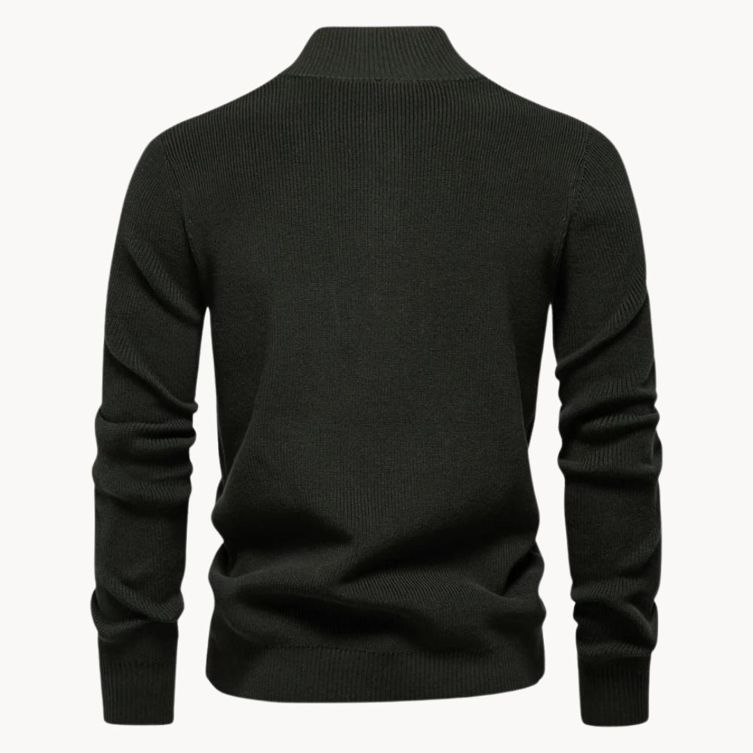 Ashton Button Mockneck Trui | Kayse