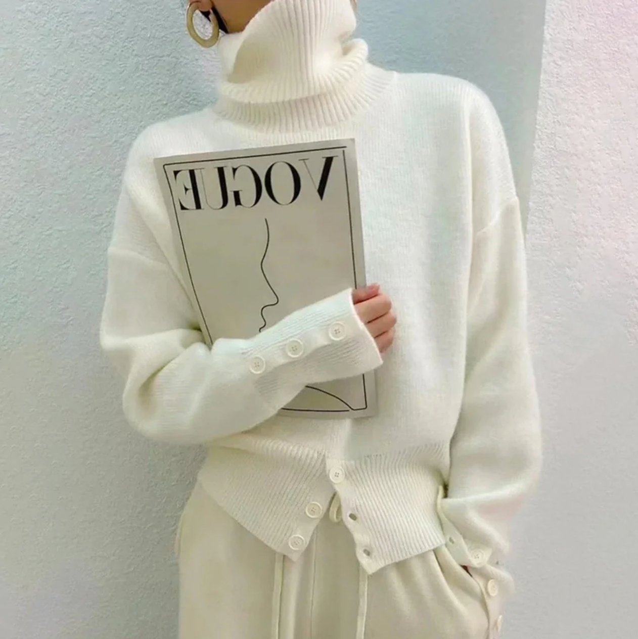 Ivory Gebreide Coltrui | Kayse
