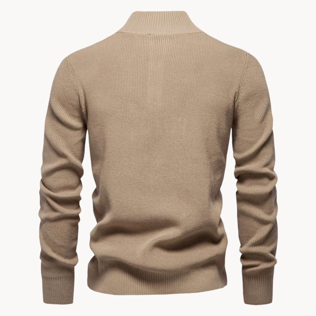 Ashton Button Mockneck Trui | Kayse