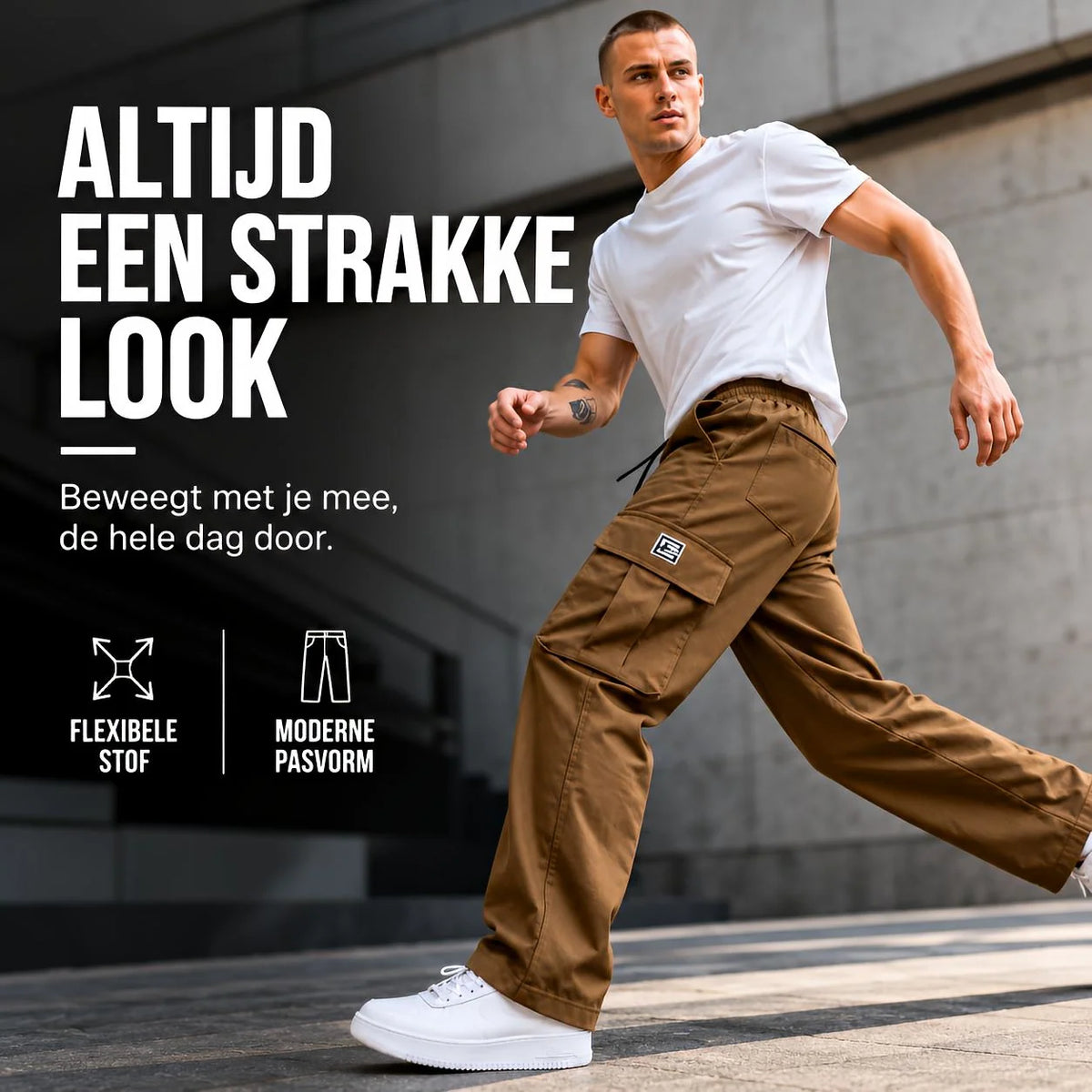 UrbanFlex™ – Comfortabele heren cargobroek voor elke dag