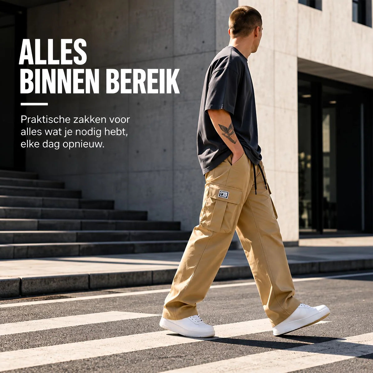 UrbanFlex™ – Comfortabele heren cargobroek voor elke dag