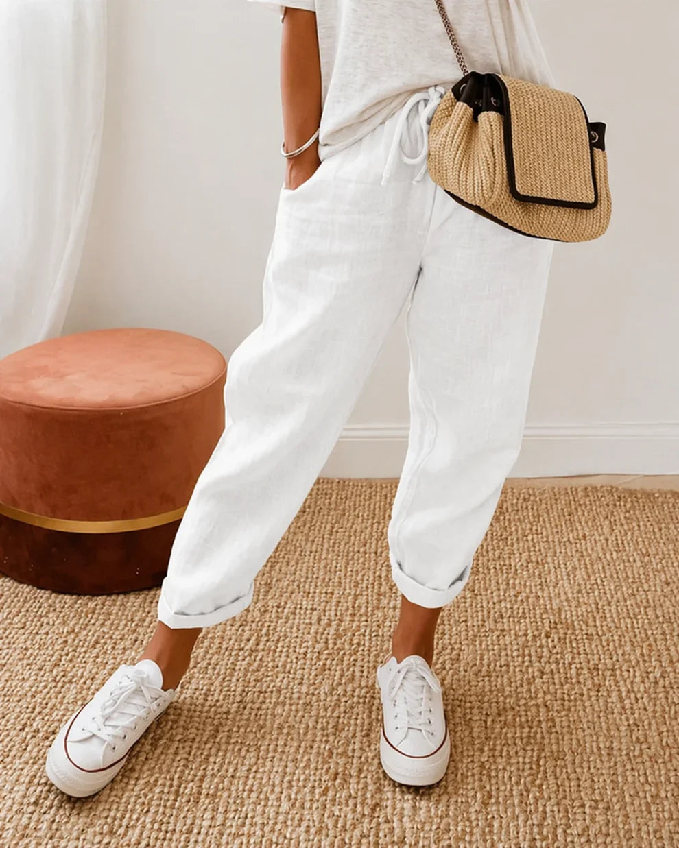 Zenda™ • Katoen-Linnen Damesbroek