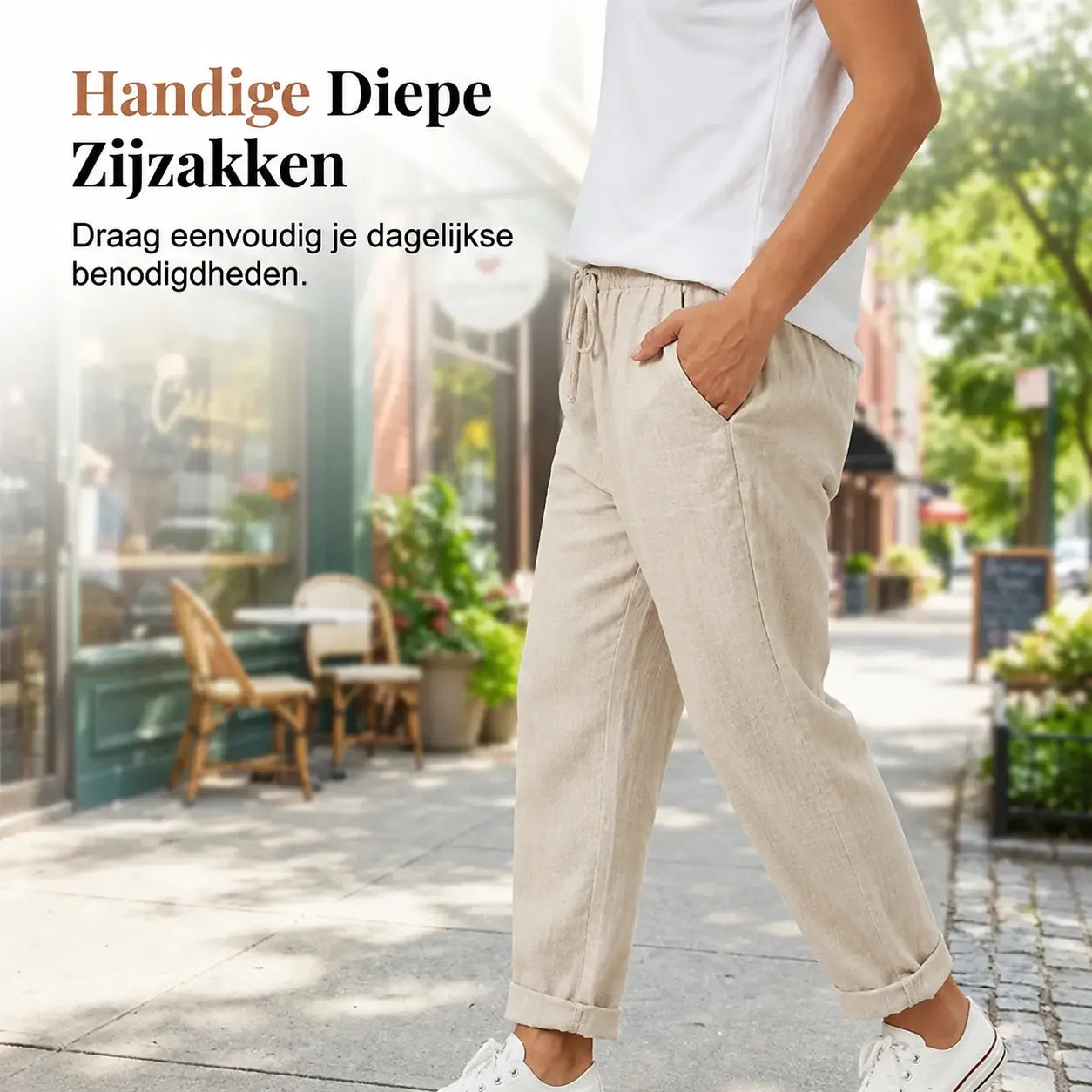 Zenda™ • Katoen-Linnen Damesbroek