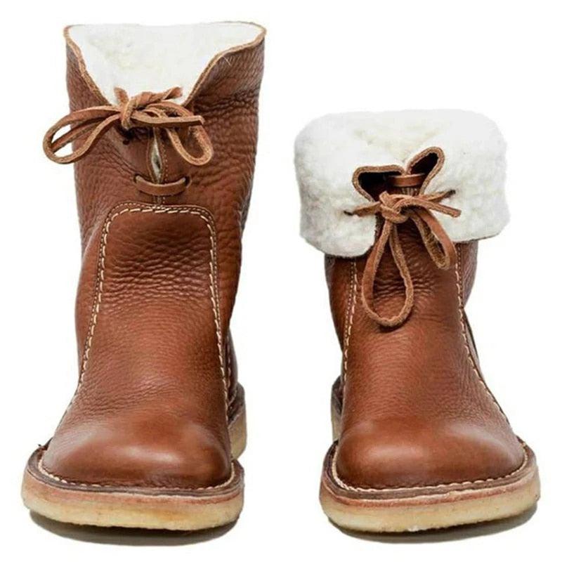 Waterproof Leather Polar Boots With Wool Lining | Kayse