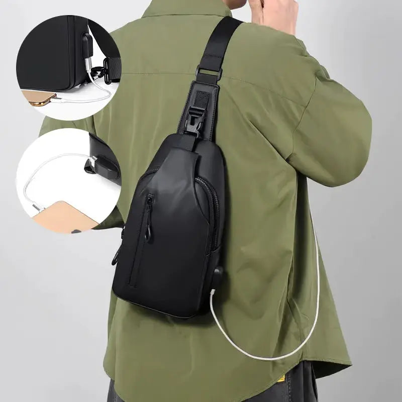 SyncPack | Sac bandoulière étanche avec port USB