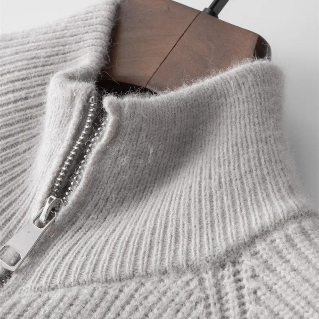 Colton Cashmere Zip Sweater | Kayse