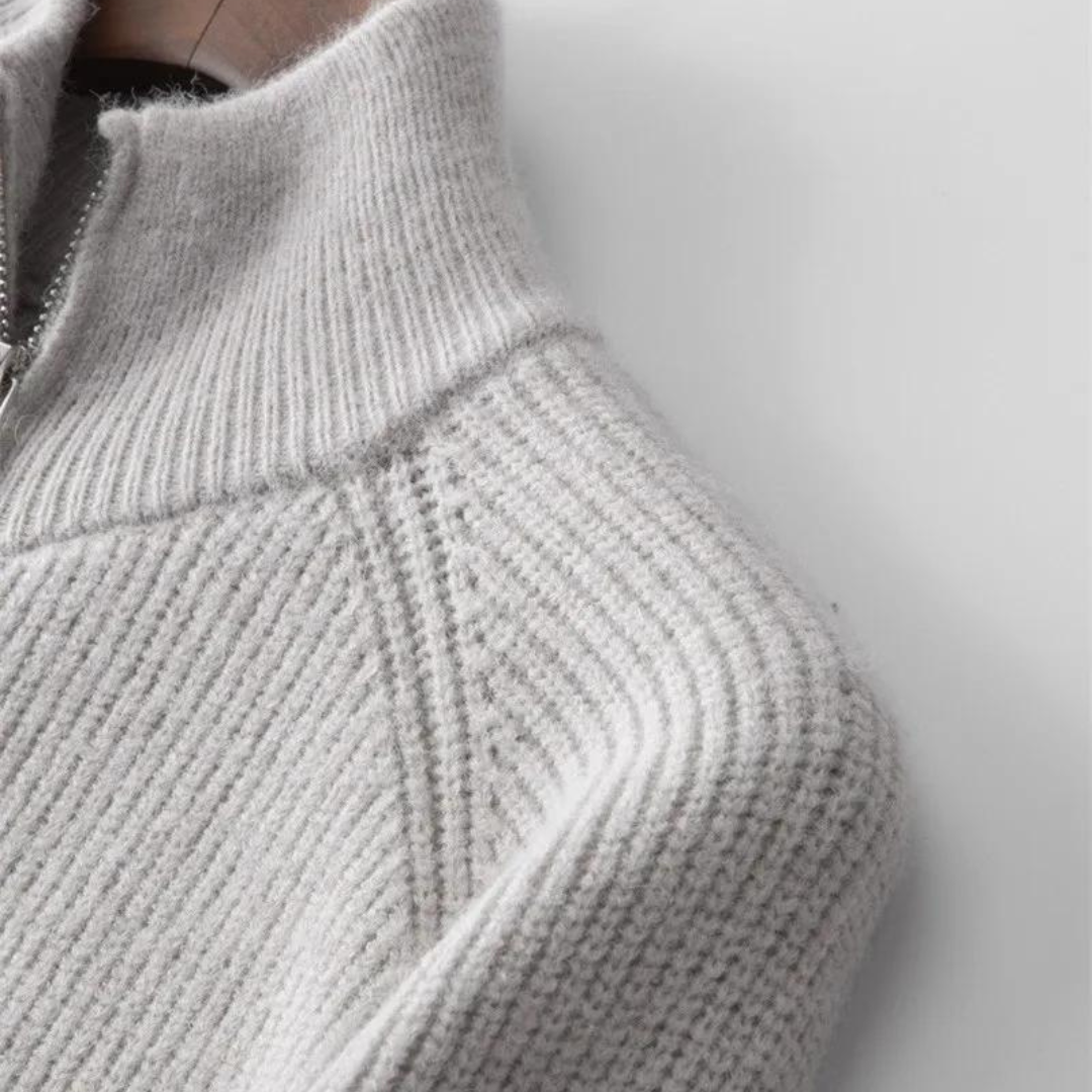 Colton Cashmere Zip Sweater | Kayse