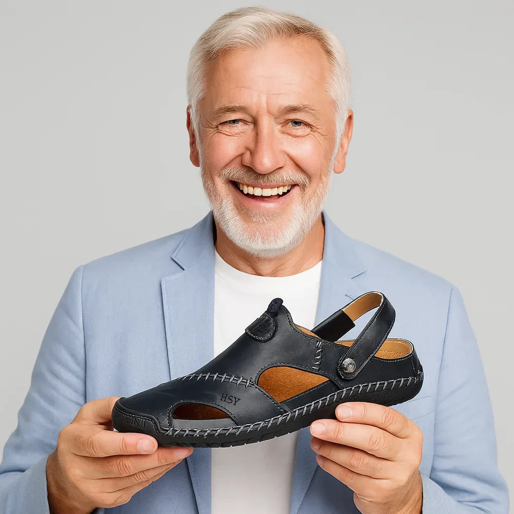 Orthopedische Leren Sandalen • Kayse™