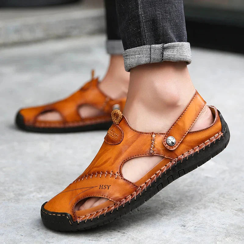 Orthopedische Leren Sandalen • Kayse™