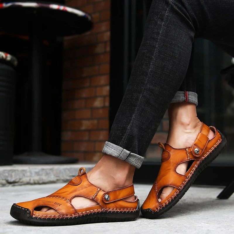 Orthopedic Leather Sandals | Kayse