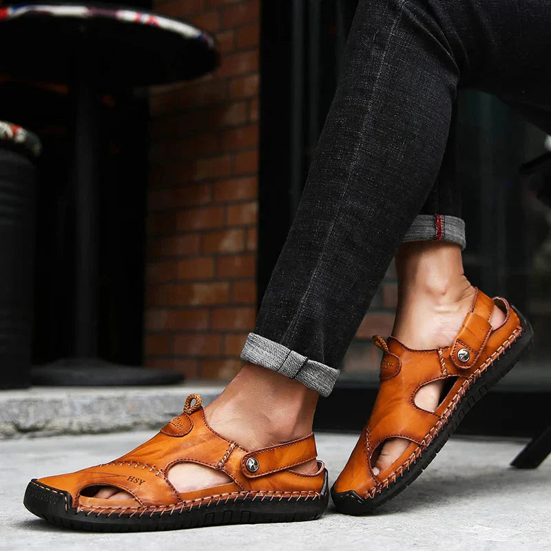 Orthopedische Leren Sandalen • Kayse™
