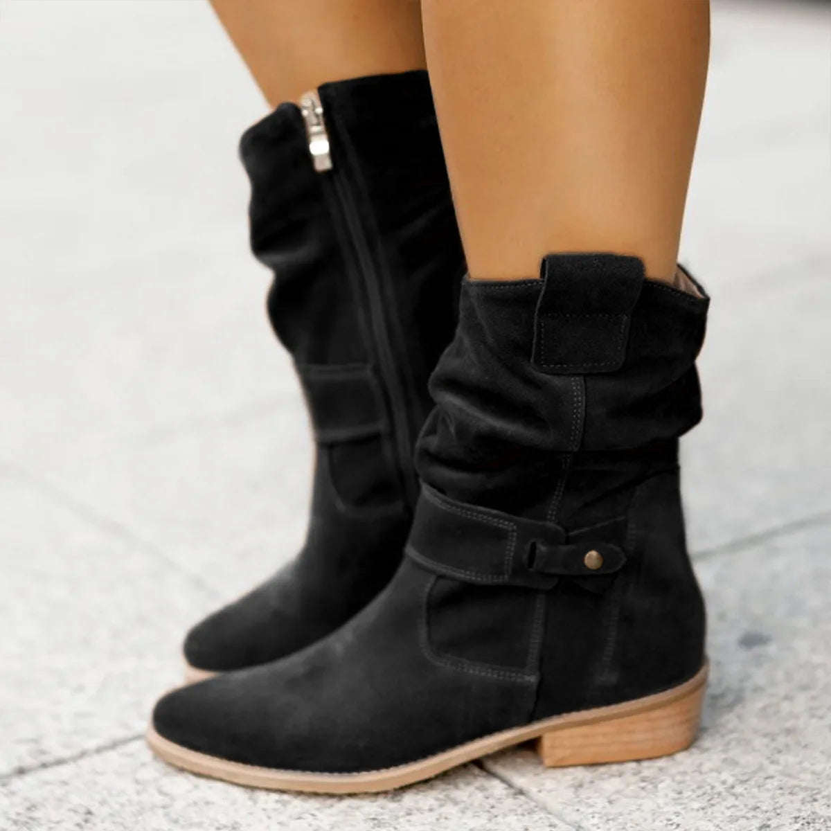 Women's suede western boot | Kayse