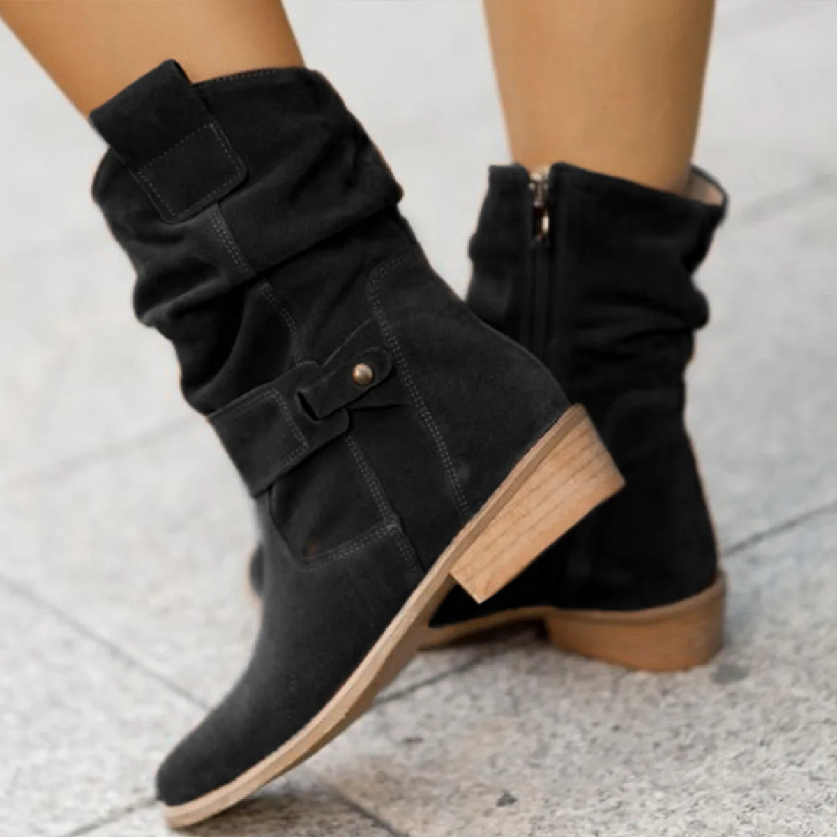 Women's suede western boot | Kayse