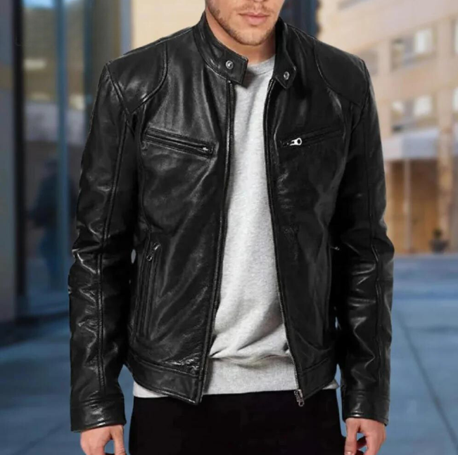 Trenton Leather Men's Jacket | Kayse