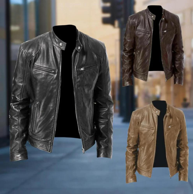 Trenton Leather Men's Jacket | Kayse