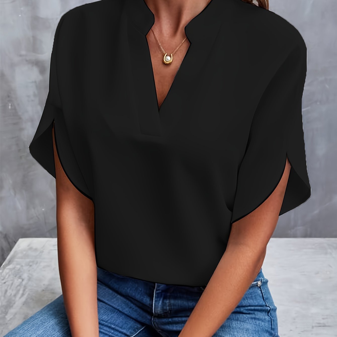 Blouse with wide sleeves Beth | Kayse