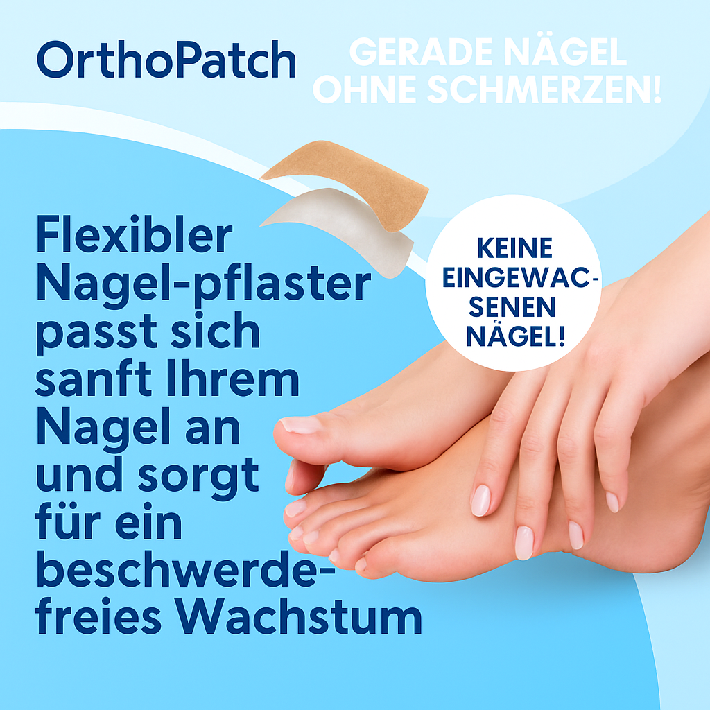 OrthoPatch™ – Pflaster zur Korrektur eingewachsener Nägel