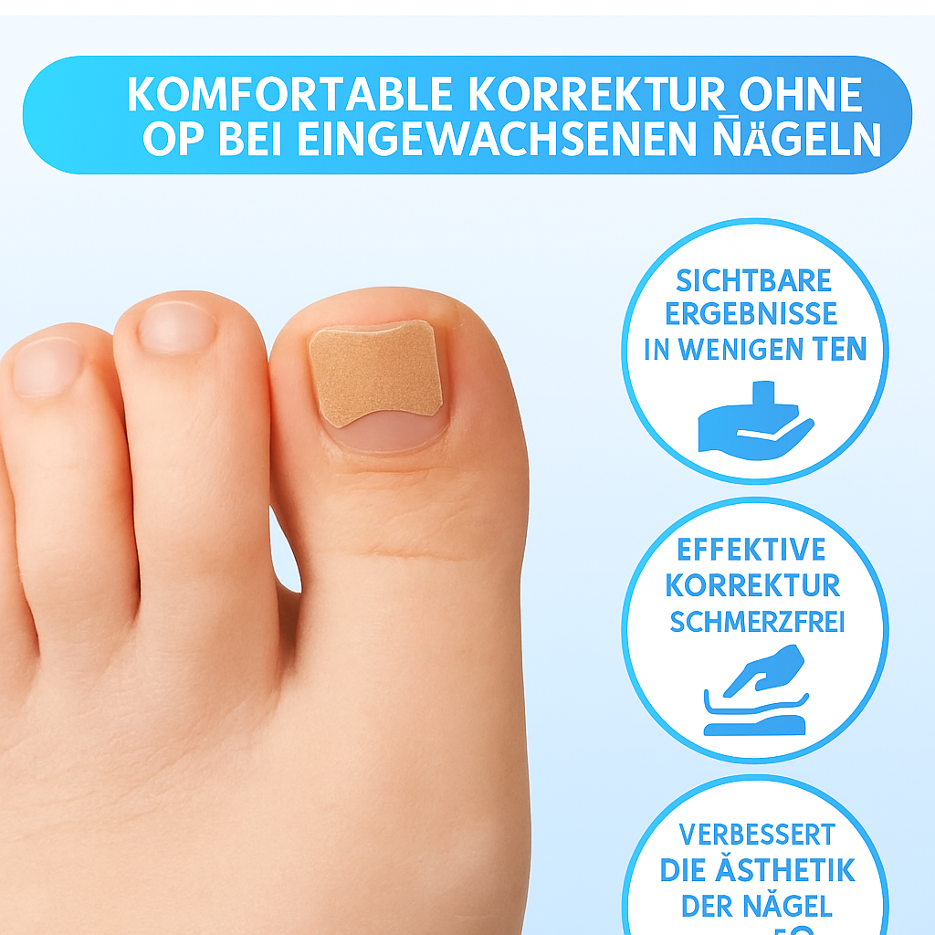 OrthoPatch™ – Pflaster zur Korrektur eingewachsener Nägel
