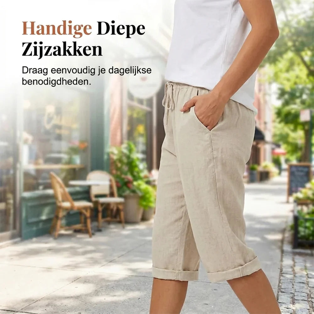 Kayse™ • Katoen linnen Dames Shorts